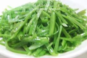 炒空心菜梗絲