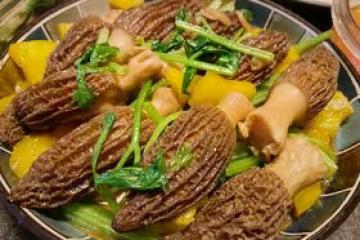【創意菜】蝦滑釀羊肚菌