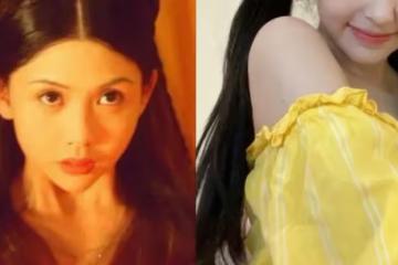 魅力不輸媽！邱淑貞21歲女兒「扎雙馬尾」嘟嘴賣萌自拍，淺黃上衣「大秀香肩雪肌」超誘人：笑容清純如初戀