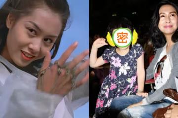 朱茵女兒到底長什麼樣？當看清正臉照後，簡直就是盜版的「紫霞仙子」
