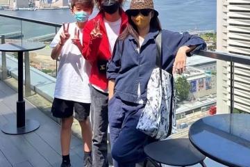 Lucas正面照曝光,扎馬尾變成美少年,和媽媽張柏芝慶祝15歲生日