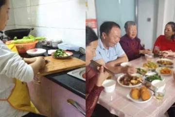 把兒媳當外人!婆家8口人齊聚「其樂融融」指揮孕媳「一人洗碗做飯」岳母心寒:女婿我不要了