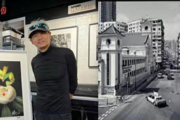 67歲周潤發曬攝影作品,滿頭白髮身型消瘦