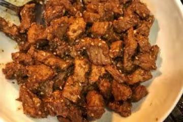 孜然香嫩牛肉，超簡單，只需兩步