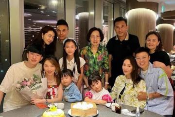 郭可盈家族聚會照曝光，熊黛林緊靠老公秀恩愛