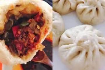 我們家最愛吃的素餡兒包子—尖椒茄子包