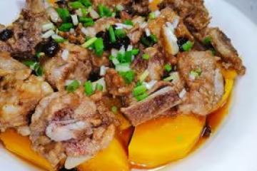 豆豉排骨蒸南瓜