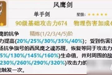 《原神》班尼特武器選擇建議 班尼特四星武器推薦