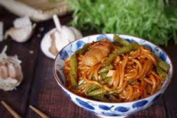 豆角燜面（無植物油版）