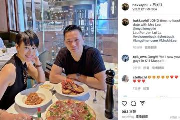 胡杏兒離港超4個月終於回家，和丈夫甜蜜約會，夫妻同框像兄弟