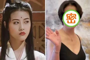 55歲周海媚穿深V玩性感！秀瓷白皮膚事業線，扭腰揮手動作嫵媚，網贊：風韻猶在
