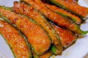 尖椒釀蝦滑