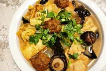 白菜豆腐煲