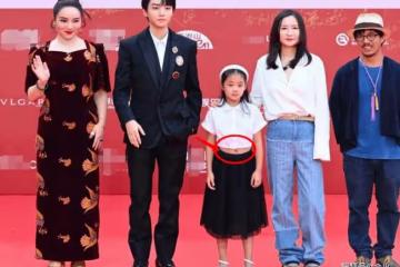 梅婷8歲女兒穿露臍裝走紅毯 眼睛嘴巴太像媽