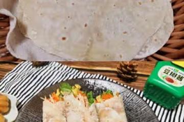 蘸 第二天也柔軟的卷餅皮 烙饃