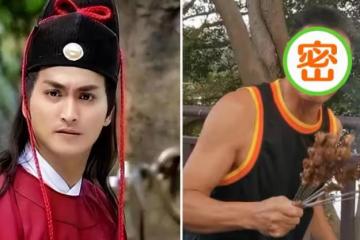 「最帥展昭」戶外擺攤燒烤！頂40度高溫守爐邊，曬得皮膚黝黑顯健壯，網友：英俊大俠形象判若兩人
