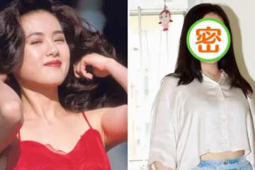 「人間水蜜桃」李麗珍罕見現身，56歲穿露臍襯衫配牛仔短褲，臉很豐腴腿細得似竹竿