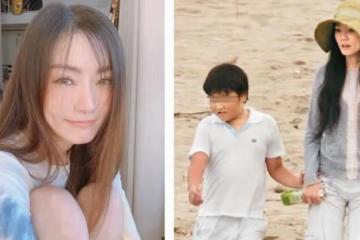 從不開口喊媽，謝金燕辣穿深U連身從3層樓空降，22歲兒子藏十年首現身，全家團圓了