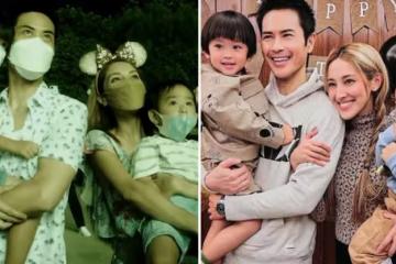 鄭嘉穎與小22歲嬌妻秀恩愛「慶四周年」!兩人貼身攬腰依偎,深情擁吻好甜蜜