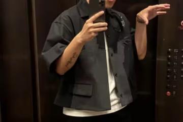 陳坤20歲兒子罕露面,穿6千短袖身上多處紋身,居國外和老爸分離