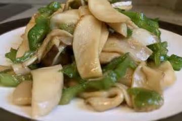 杏鮑菇炒青椒