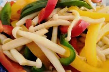 【小食醫】維生素超多的彩椒炒海鮮菇