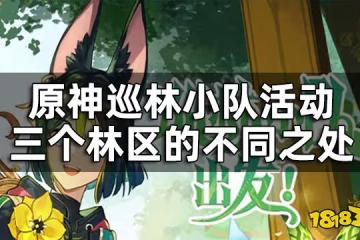 原神巡林小隊攻略一覽 巡林小隊活動三個林區的不同之處