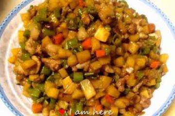 肉沫豆角土豆，簡單易上手炒菜，米飯好搭檔