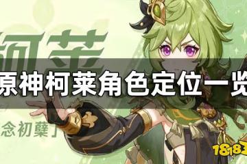 原神柯萊角色定位一覽 柯萊角色介紹