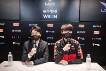 英雄聯盟:T1和GEN會師LCK總決賽,Faker和主教練談論隊伍情況