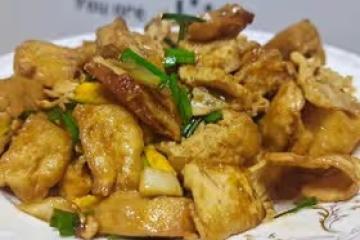 煎蛋油豆腐～