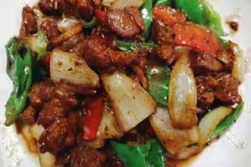 桂香梅花肉小炒