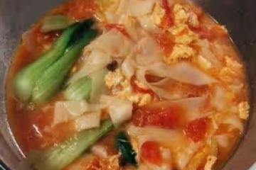 西紅柿雞蛋青菜面片