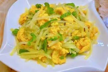 土豆絲炒雞蛋