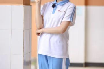 有種「顏值」叫楊超越，穿上校服毫無違和感，校園劇女主沒跑了