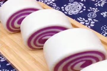 紫薯饅頭卷（紫薯雙色饅頭）
