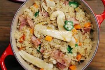 快手鬆茸燜飯