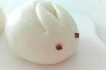 小白兔，白又白，豆沙包，吃起來！（一次發酵）
