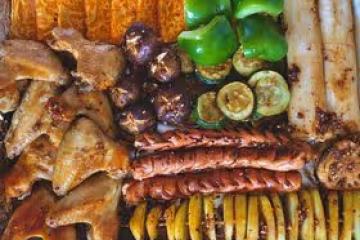 健康低脂烤箱版家庭燒烤｜#Healthymeals# （附照燒雞肉大蔥串做法）
