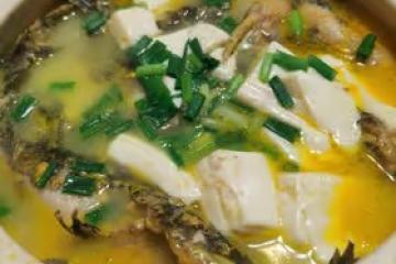 鮮掉眉毛的->昂刺魚豆腐湯