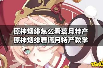原神煙緋怎麼看璃月特產 原神煙緋看璃月特產教學