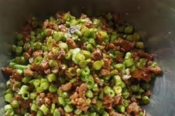 好吃又簡單的豇豆醬肉包子餡兒