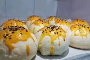 麻薯蛋黃酥，酥掉渣‼️（給出單個需要的材料量）