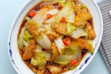 蚝油豆泡炒娃娃菜