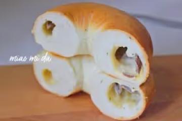 『黑椒芝士牛丸貝果』