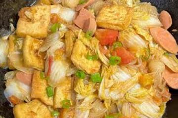 白菜豆腐煲（低脂）