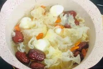 軟化血管、安神、抗過敏、養肝健胃的鵪鶉蛋銀耳湯