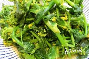 好嫩的清炒小小油菜花