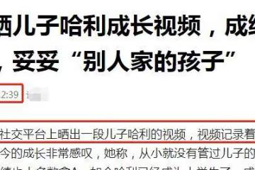 伊能靜分享兒子成長軌跡,雅思8分優異,支持哈利穿女裝