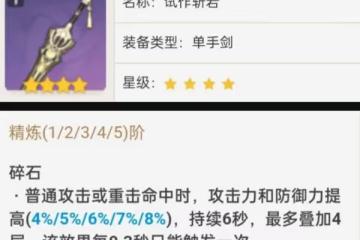 《原神》全鍛造武器分析及推薦